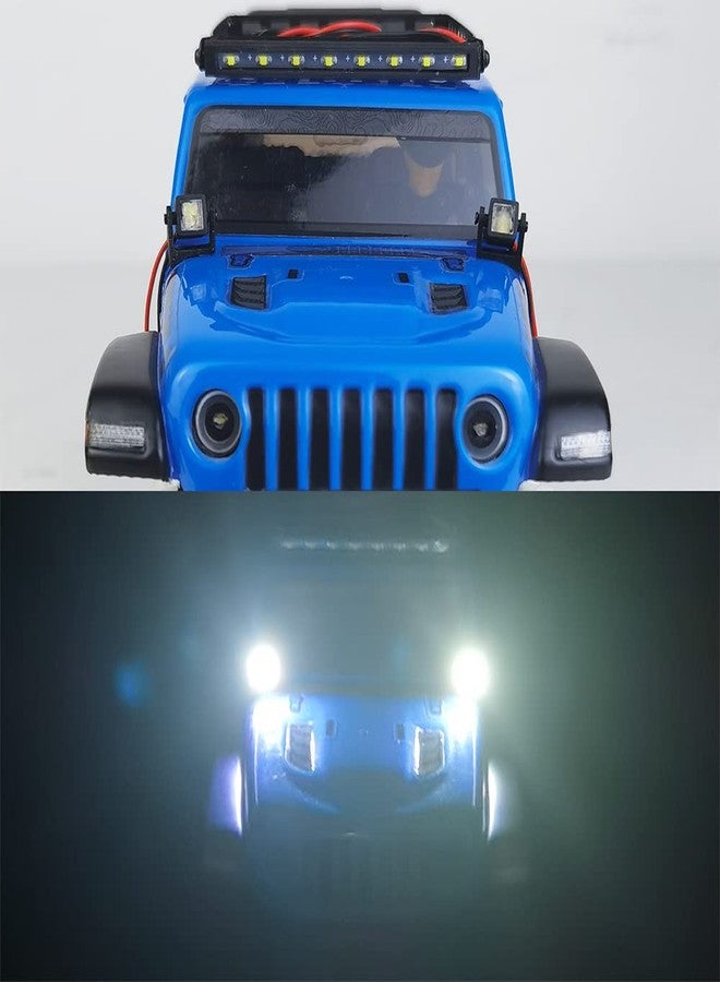 RCLIONS مصباح أمامي LED من RCLIONS، لون أبيض، مناسب لسيارات التحكم عن بعد من طراز Axial SCX24 AXI00005 AXI00002 بمقياس 1/24. - Image 4